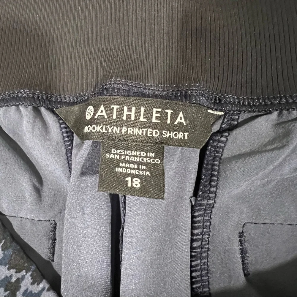 Athleta Nwt Women's Brookylyn Jogger shorts  lightweight size‎ 18 navy alvn